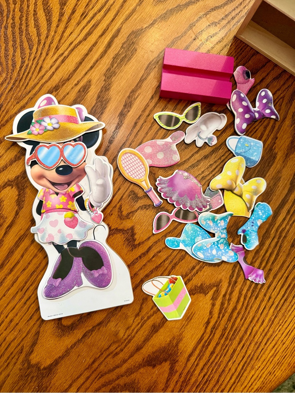 Magnetic Dress-Up Minnie Mouse Toy Set - Pink & Purple